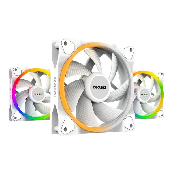 120mm be quiet! LIGHT WINGS White PWM Triple-Pack