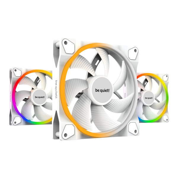 140mm be quiet! LIGHT WINGS White PWM Triple-Pack