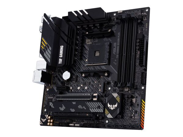 ASUS TUF GAMING B550M-PLUS - Motherboard - micro ATX - Socket AM4 - AMD B550 Chipsatz - USB-C Gen2, USB 3.2 Gen 1, USB 3.2 Gen 2 - 2.5 Gigabit LAN