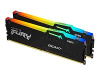 Kingston FURY Beast RGB - DDR5 - Kit - 32 GB: 2 x 16 GB 6000 MHz - CL 36 - 1.35V Schwarz