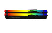 Kingston FURY Beast RGB - DDR5 - Kit - 32 GB: 2 x 16 GB 6000 MHz - CL 36 - 1.35V Schwarz