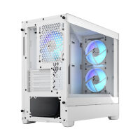 Fractal Design Pop Mini Air RGB - Tower - micro ATX - Seitenteil mit Fenster (gehärtetes Glas) weiß