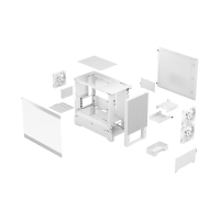 Pop Mini Air RGB White TG Clear Tint, Tower-GehÃ¤use