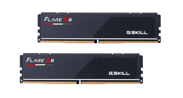 G.Skill Flare X5 - DDR5 - Kit - 32 GB: 2 x 16 GB DIMM 288-PIN Low Profile - 6000 MHz / PC5-48000 - CL36 - 1.35 V - ungepuffert - non-ECC - mattschwarz