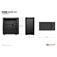 Midi be quiet! PURE BASE 501 Airflow Window Black