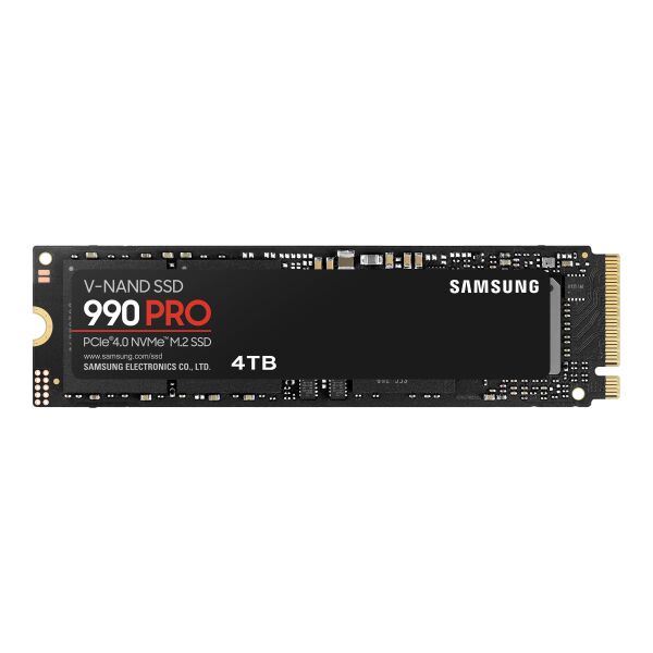 Samsung 990 PRO MZ-V9P4T0BW - SSD - verschlüsselt - 4 TB - intern - M.2 2280 - PCIe 4.0 x4 (NVMe)